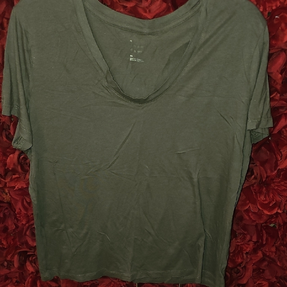 A New Day Women's Taupe Short Sleeve Size XLarge